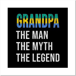 Grand Father Gabonese Grandpa The Man The Myth The Legend - Gift for Gabonese Dad With Roots From  Gabon Posters and Art